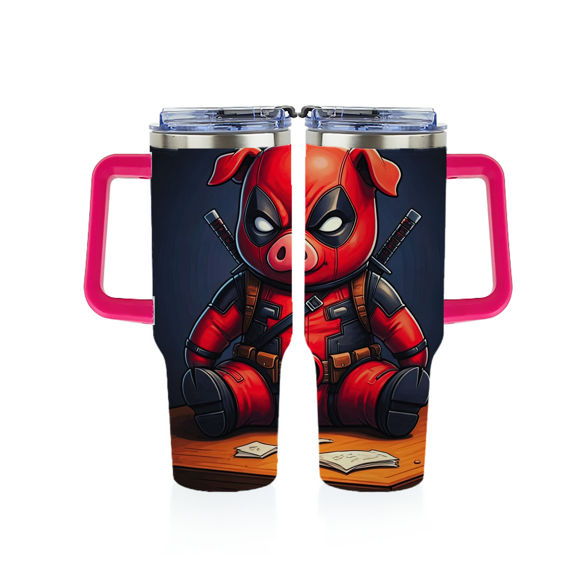 （画像用） Deadpool デッドプール 1200ｍLフルプリント車用タンブラー
